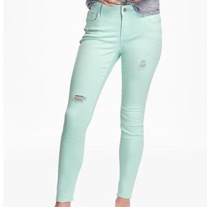 Mint Green Rockstar Jeans